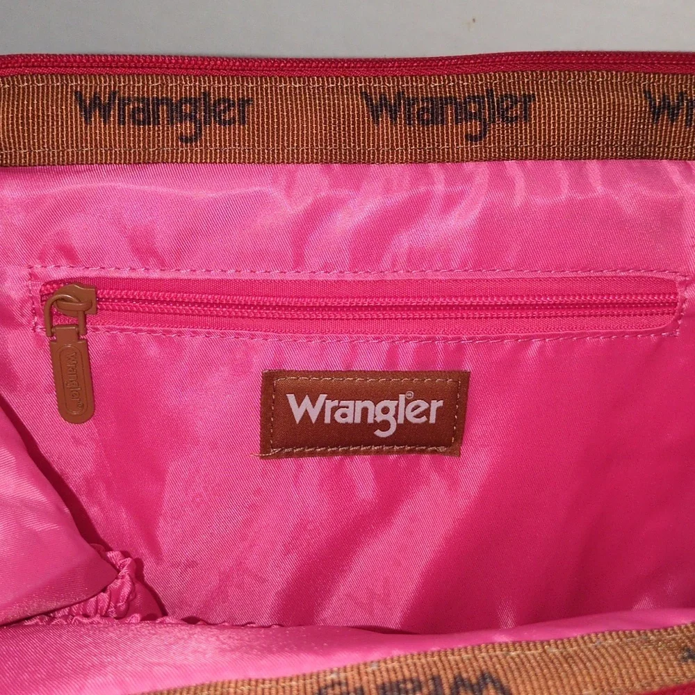 Wrangler Aztec Southwestern Print Zip Up Diaper Bag Backpack Travel Bag